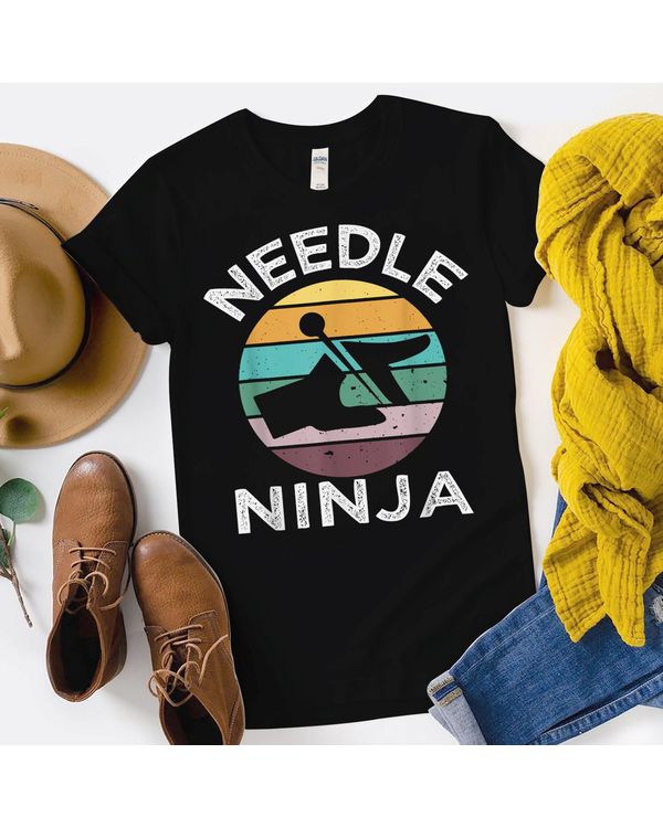 Needle Ninja Acupuncture Vintage Acupuncturist Idea T-Shirt